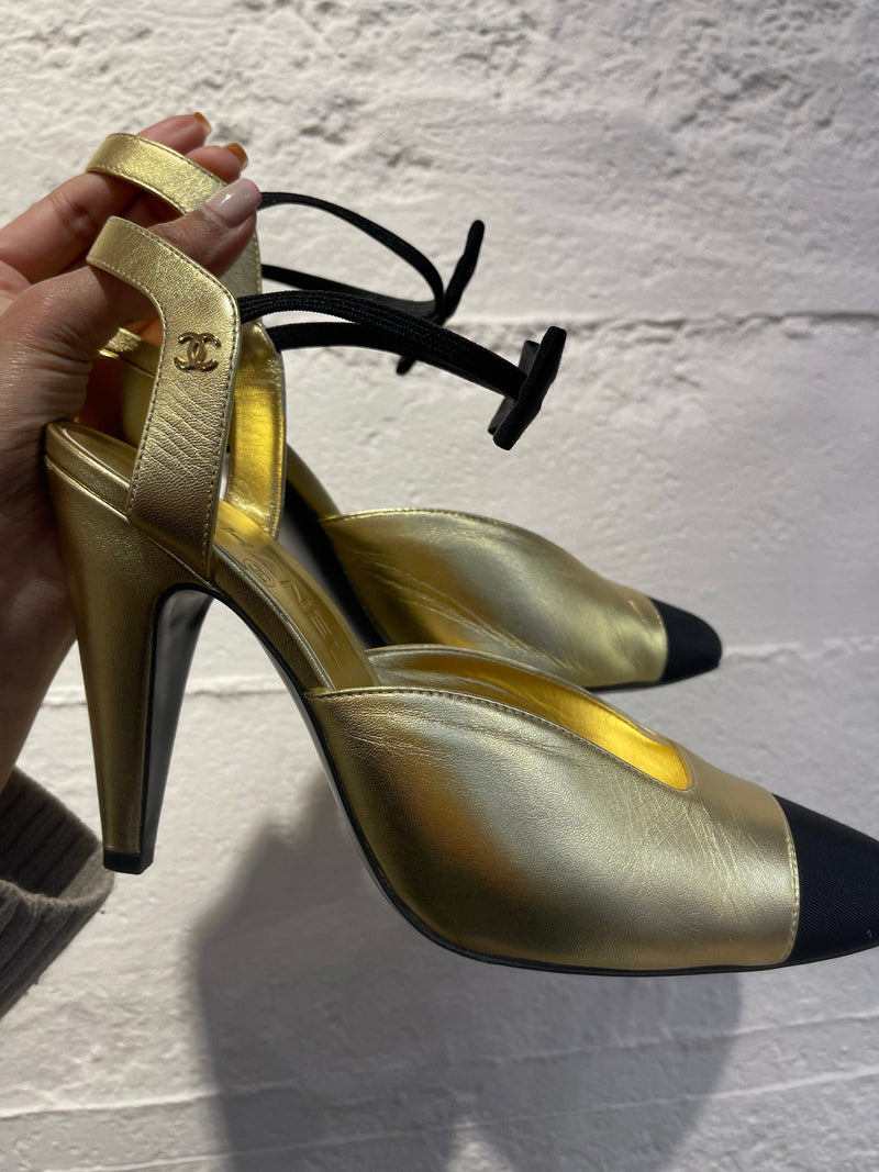 Gold Chanel Shoes 40 ASL2991 – LuxuryPromise