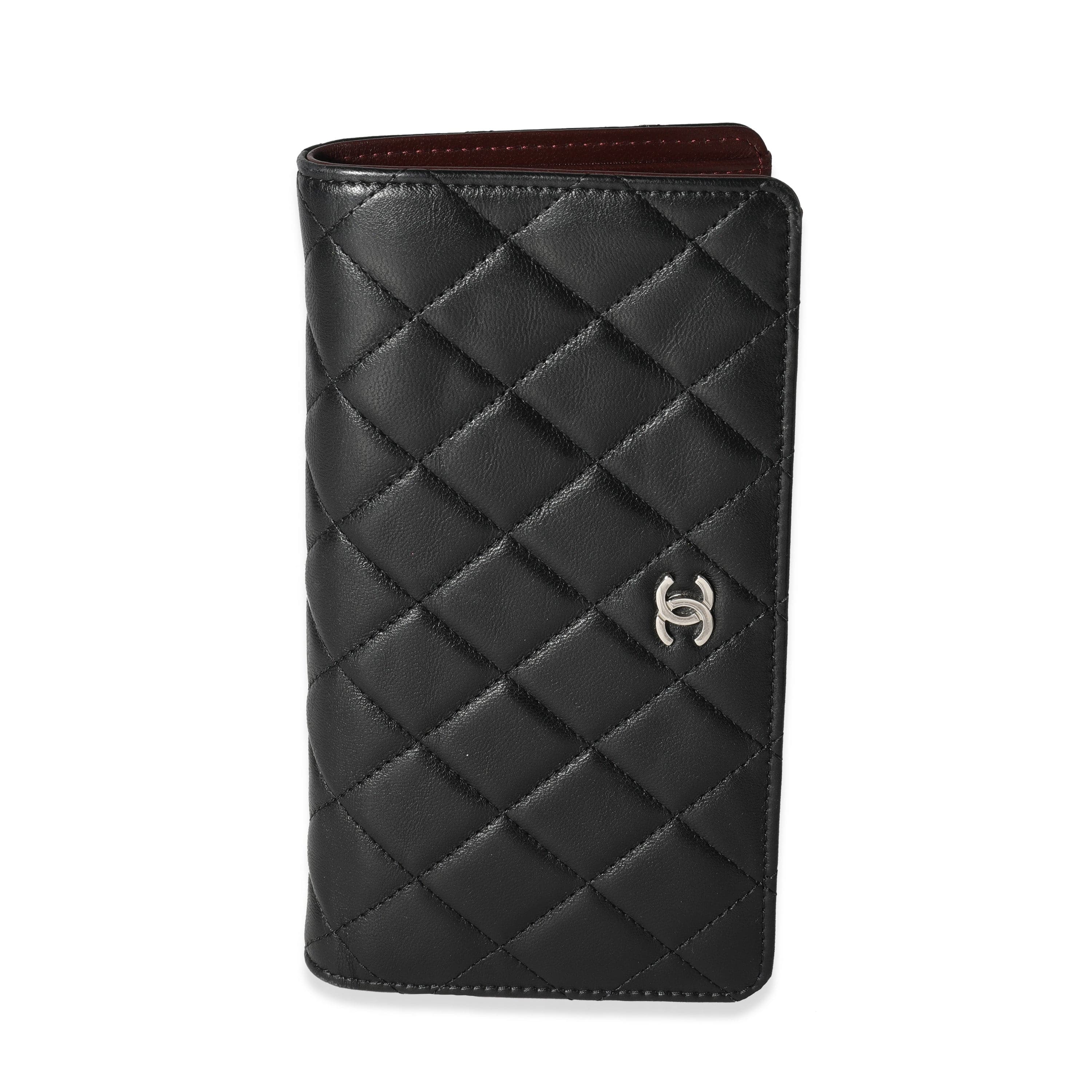 Chanel Black Quilted Lambskin Yen Wallet – LuxuryPromise