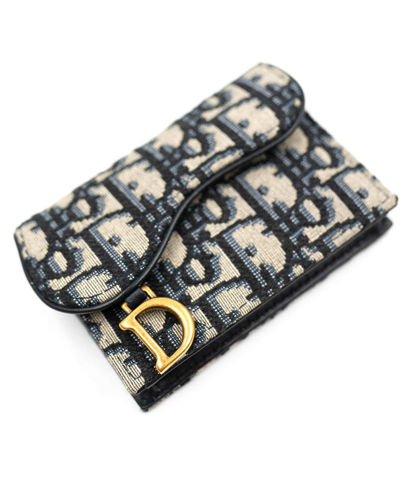 Dior Caro Compact Zipped Wallet Black Supple Cannage Calfskin  DIOR SG