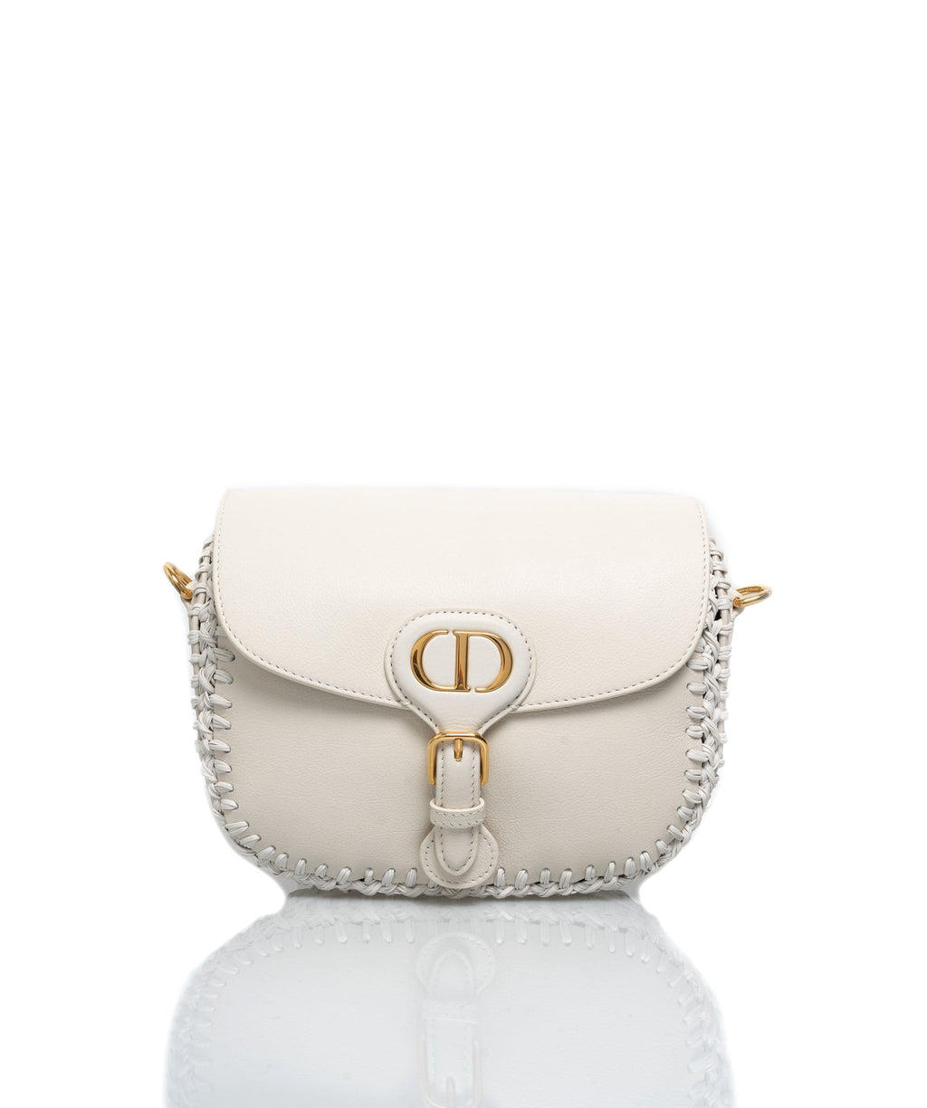 Medium Lady DLite Bag White DLace Embroidery with 3D Macramé Effect  DIOR