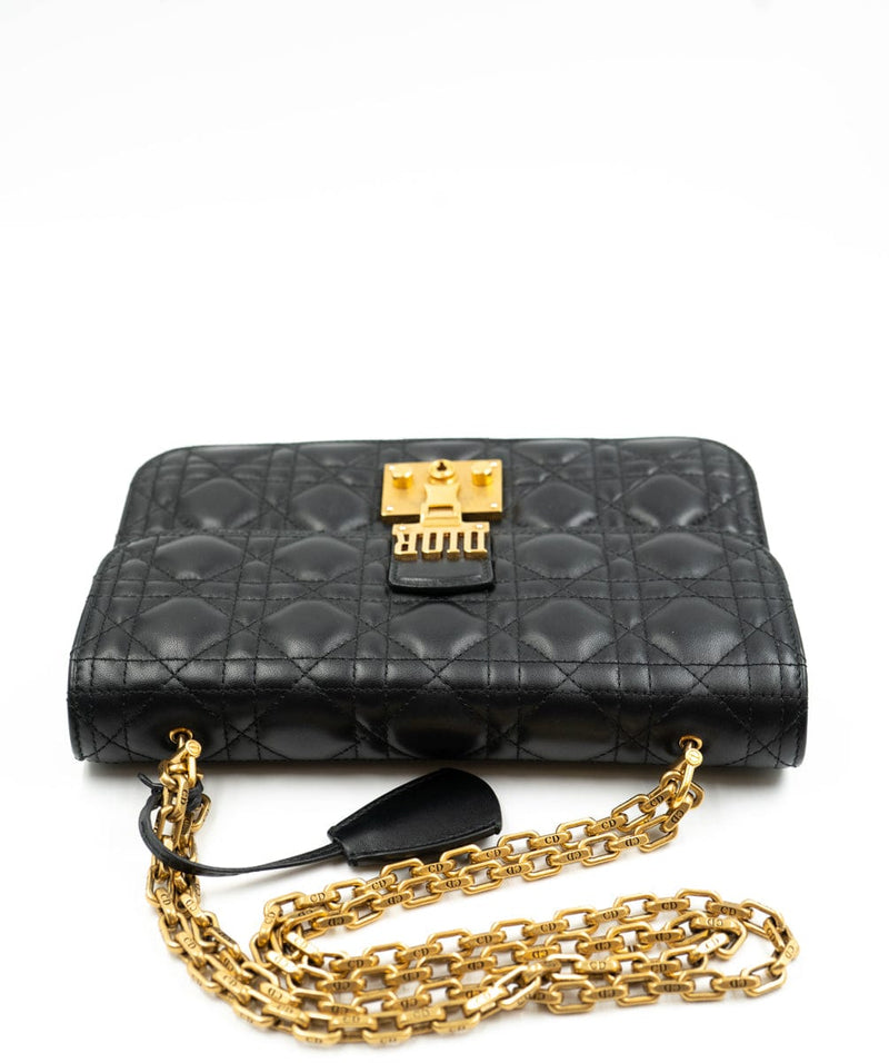 Lady Dior Chain Pouch SandColored Cannage Lambskin  DIOR