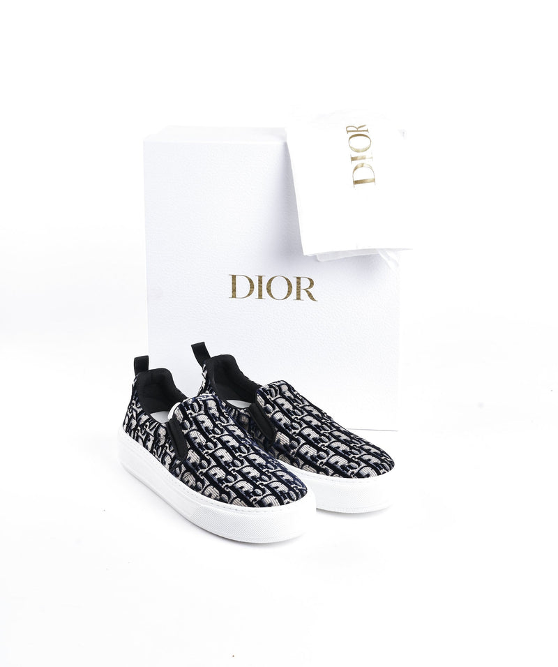 Slip on Christian Dior Oblique Granville 36 Màu Xám