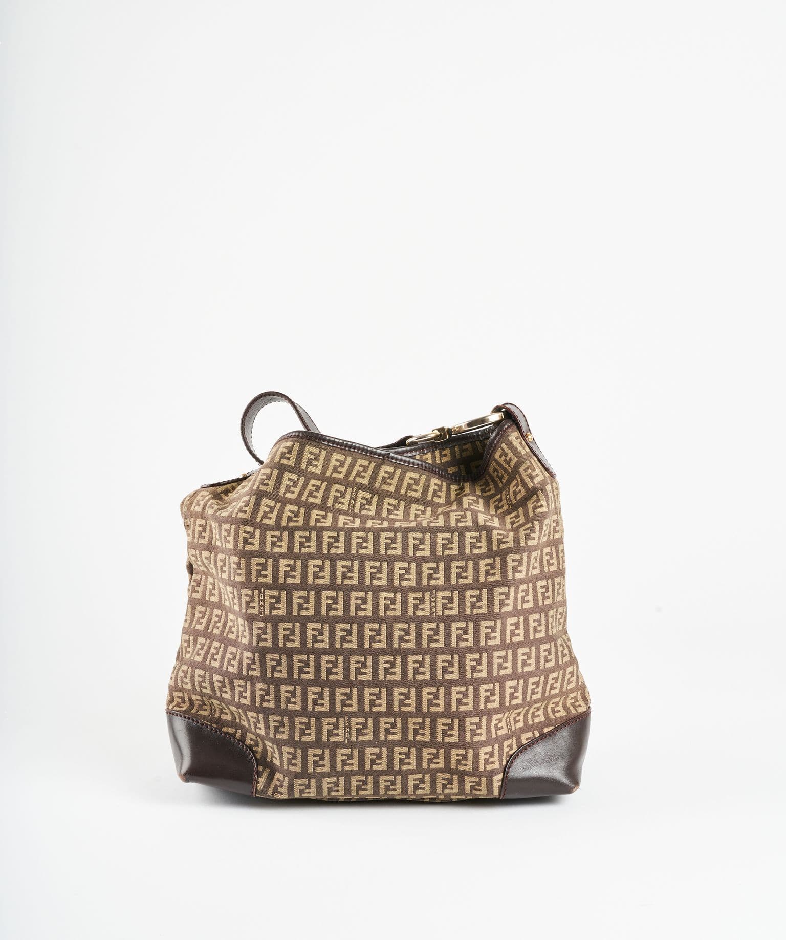 Fendi Zucca Canvas Top Handle Bag