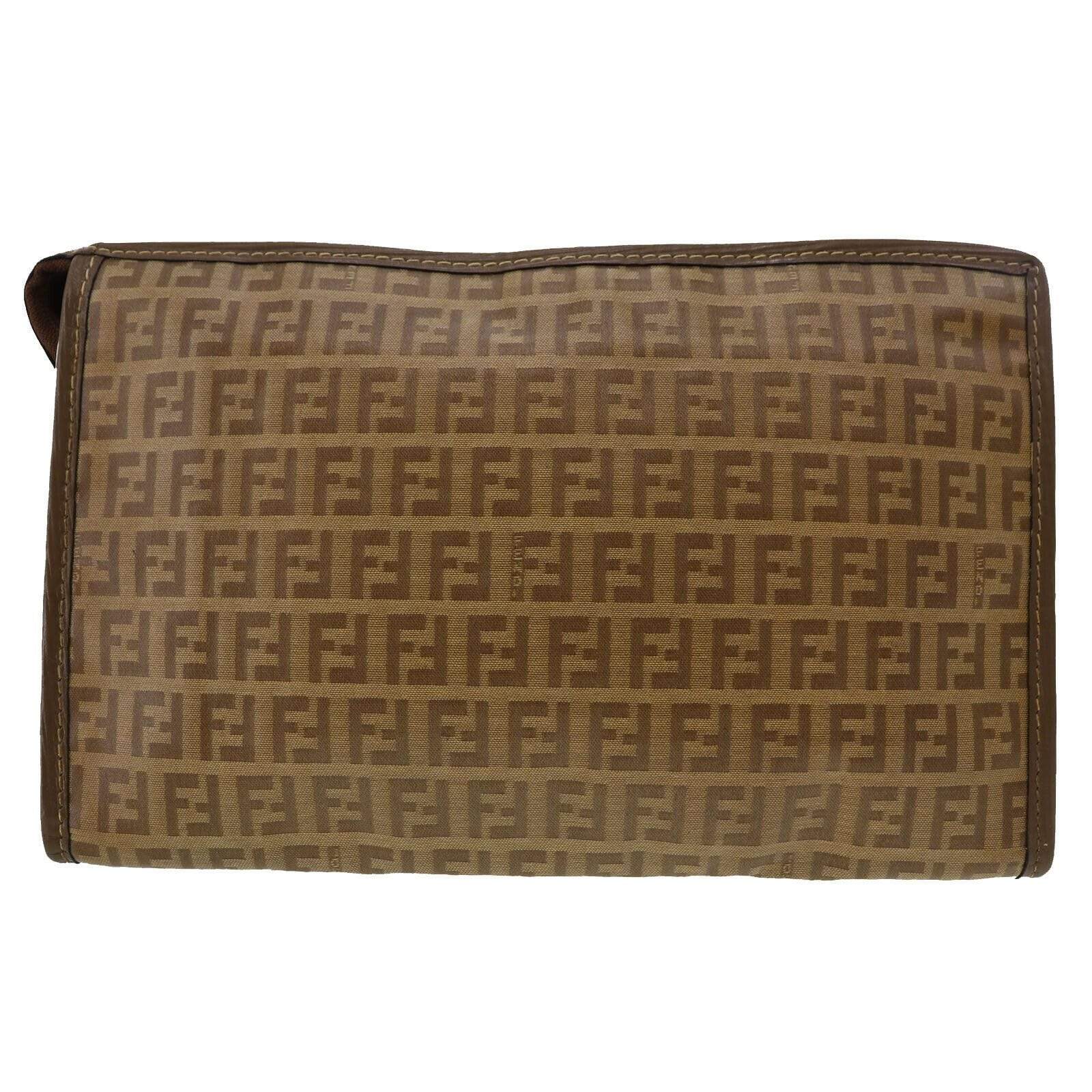 Fendi Zucca Pattern Clutch Bag