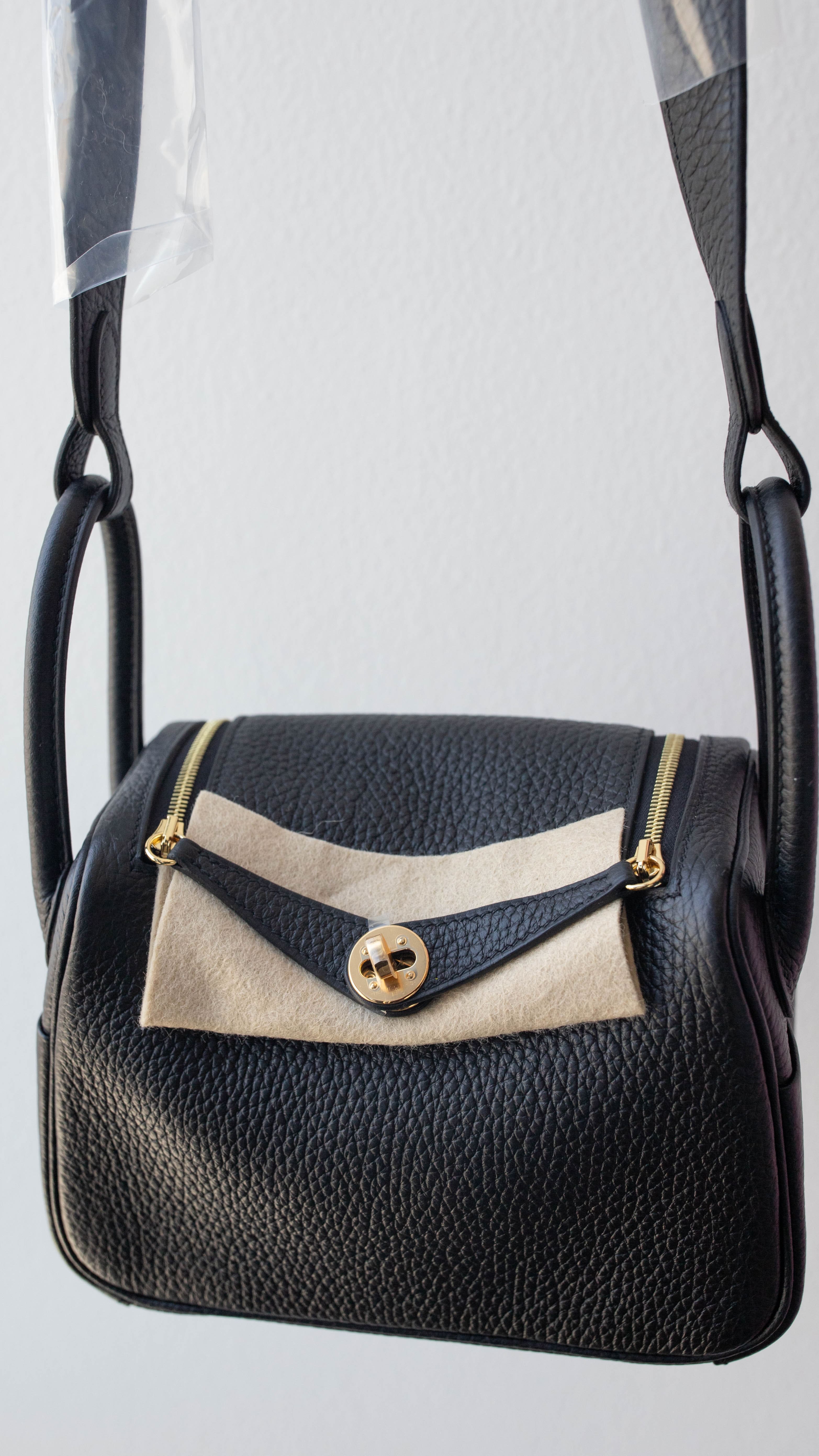 Hermes Mini Lindy Black GHW LuxuryPromise