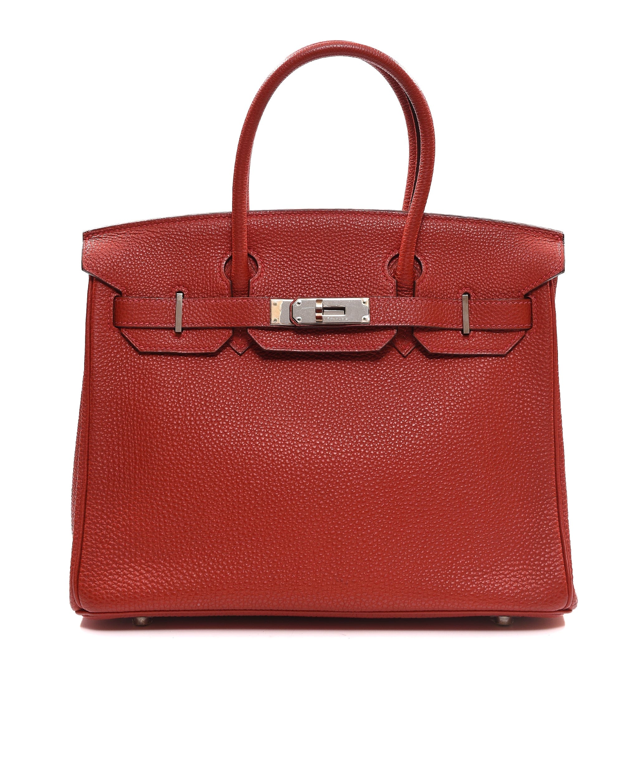 image of Hermes Birkin 30 Rouge Vif Togo PHW #J SKC1007