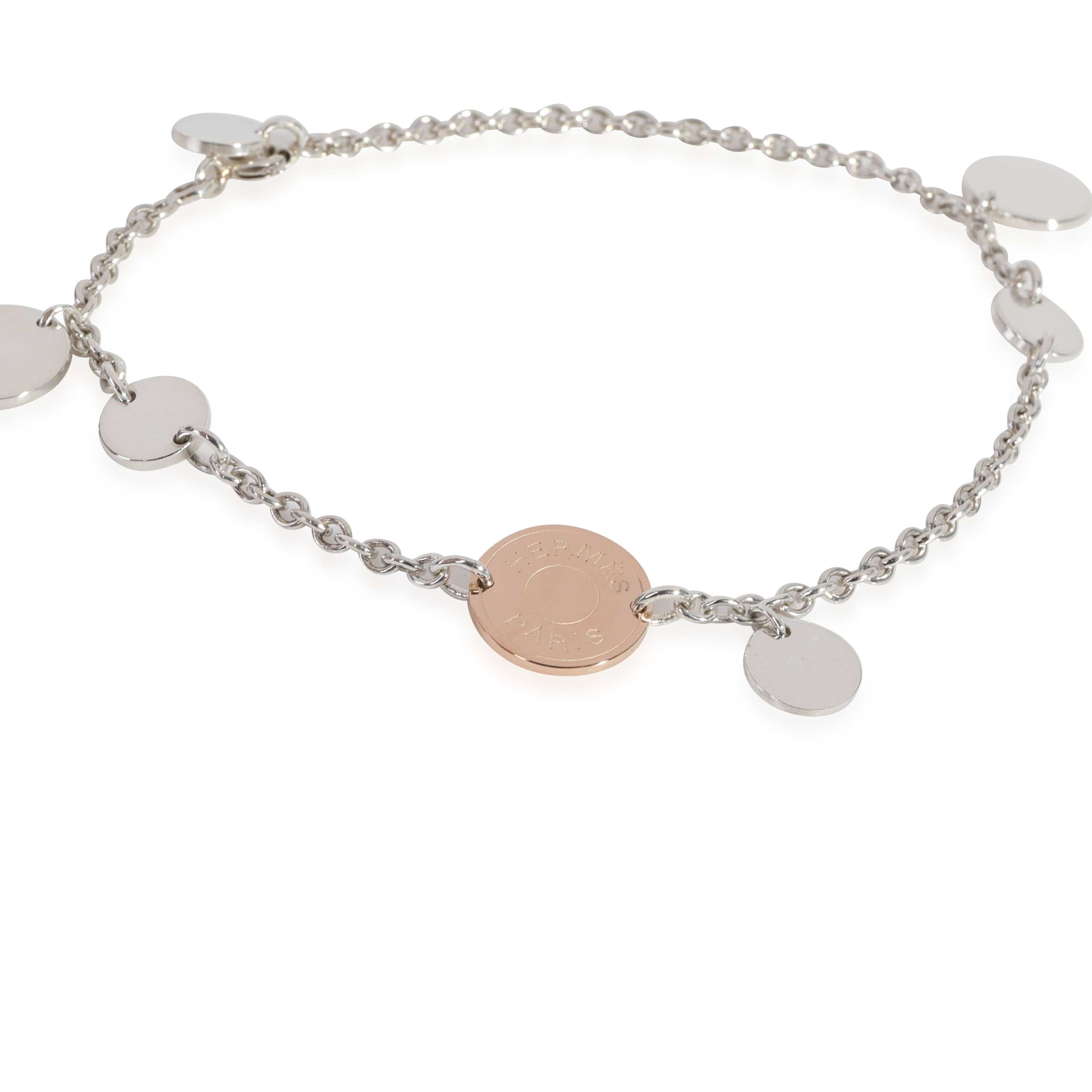 Hermès Confettis Bracelet in 18k Pink Gold/Sterling Silver – LuxuryPromise