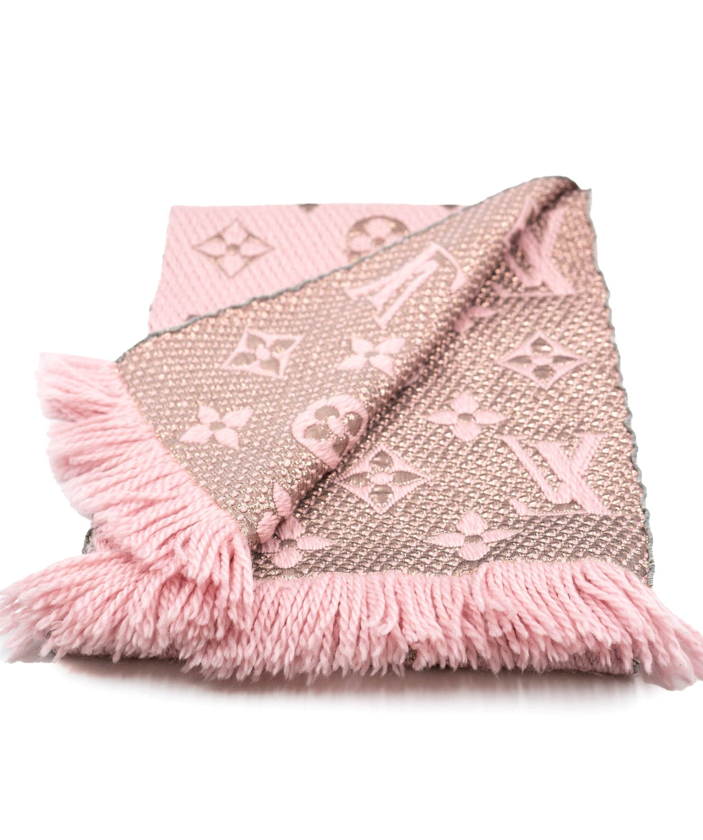 Logomania wool scarf Louis Vuitton Brown in Wool  20878781