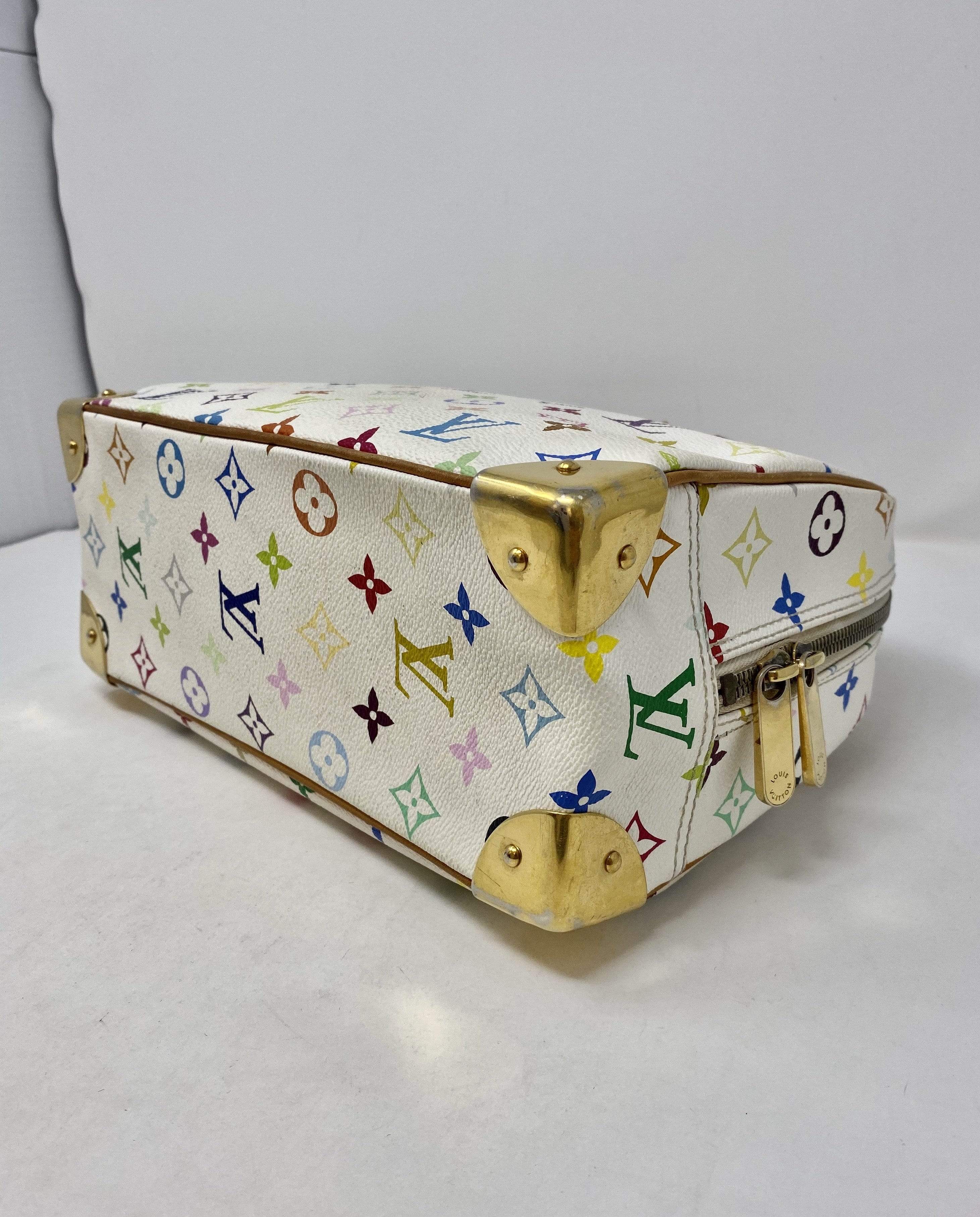 Speedy bandoulière cloth bowling bag Louis Vuitton Multicolour in Cloth -  14297116