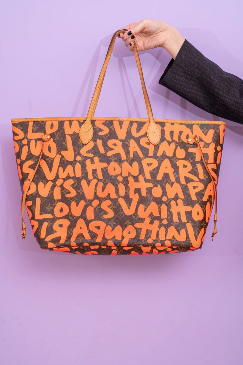 LOUIS VUITTON Limited Edition Orange Stephen Sprouse Graffiti Neverful