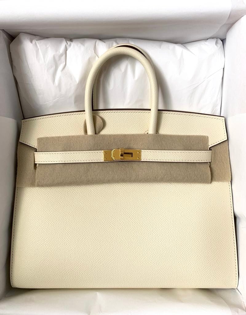 Image of Hermès Birkin 25 Sellier Nata Epsom GHW SKL1276