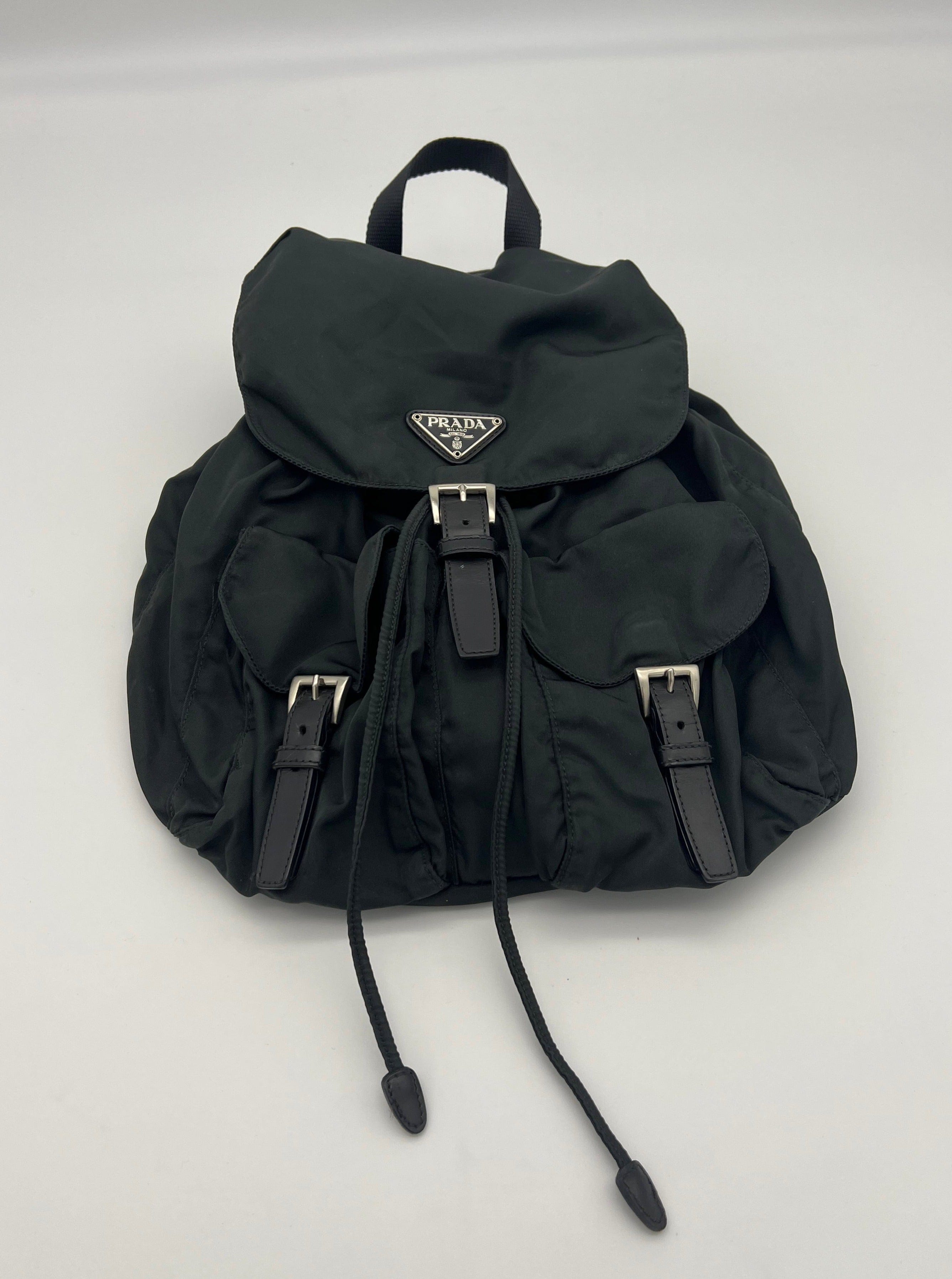 Prada Black Nylon Backpack UIC1099 – LuxuryPromise