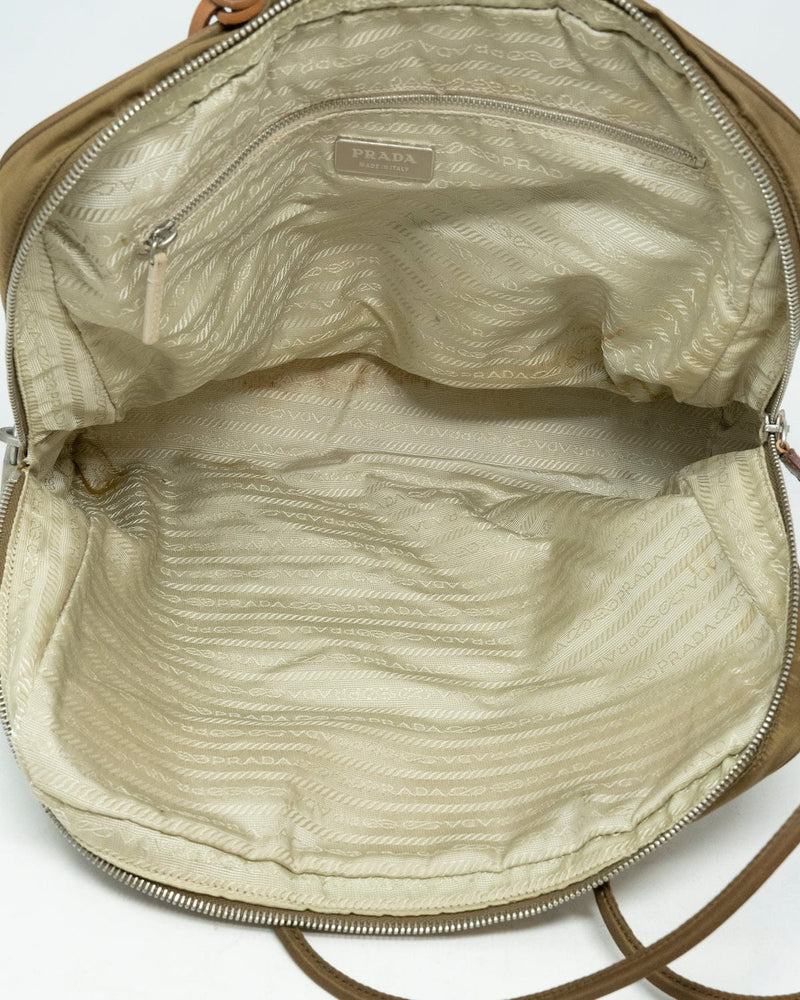 Prada Prada Brown Nylon Tote Bag  - AGL1863