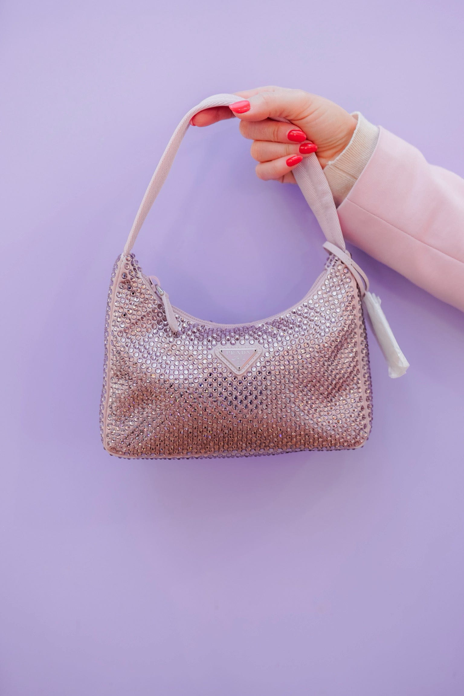 Prada re edition Crystal Pink Bag - ADL1815 – LuxuryPromise