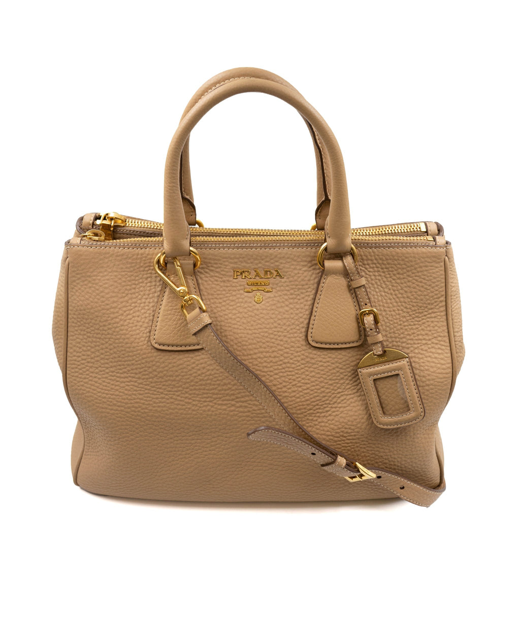 Prada Vitello Daino Tote Bag with Strap - AWC1470 – LuxuryPromise