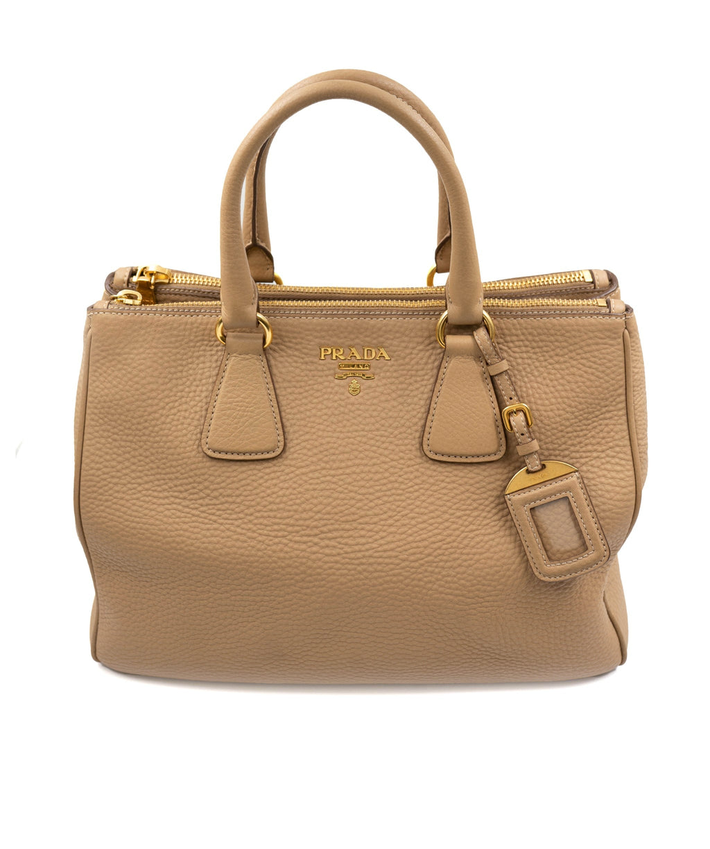 Prada Vitello Daino Tote Bag with Strap - AWC1470 – LuxuryPromise