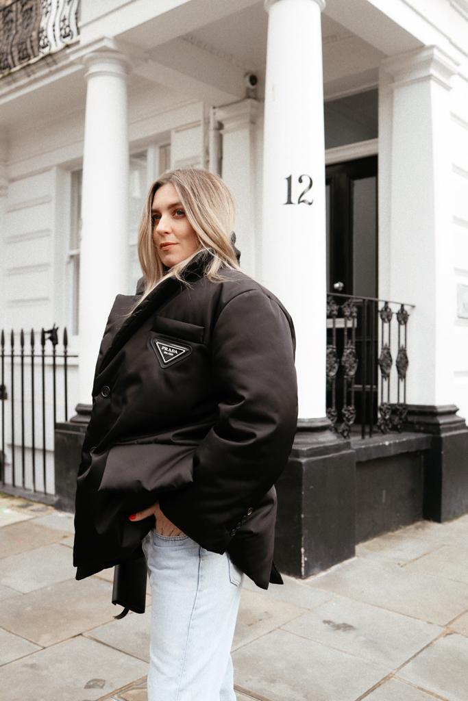 Prada Black Puffer Jacket Size 42 – LuxuryPromise
