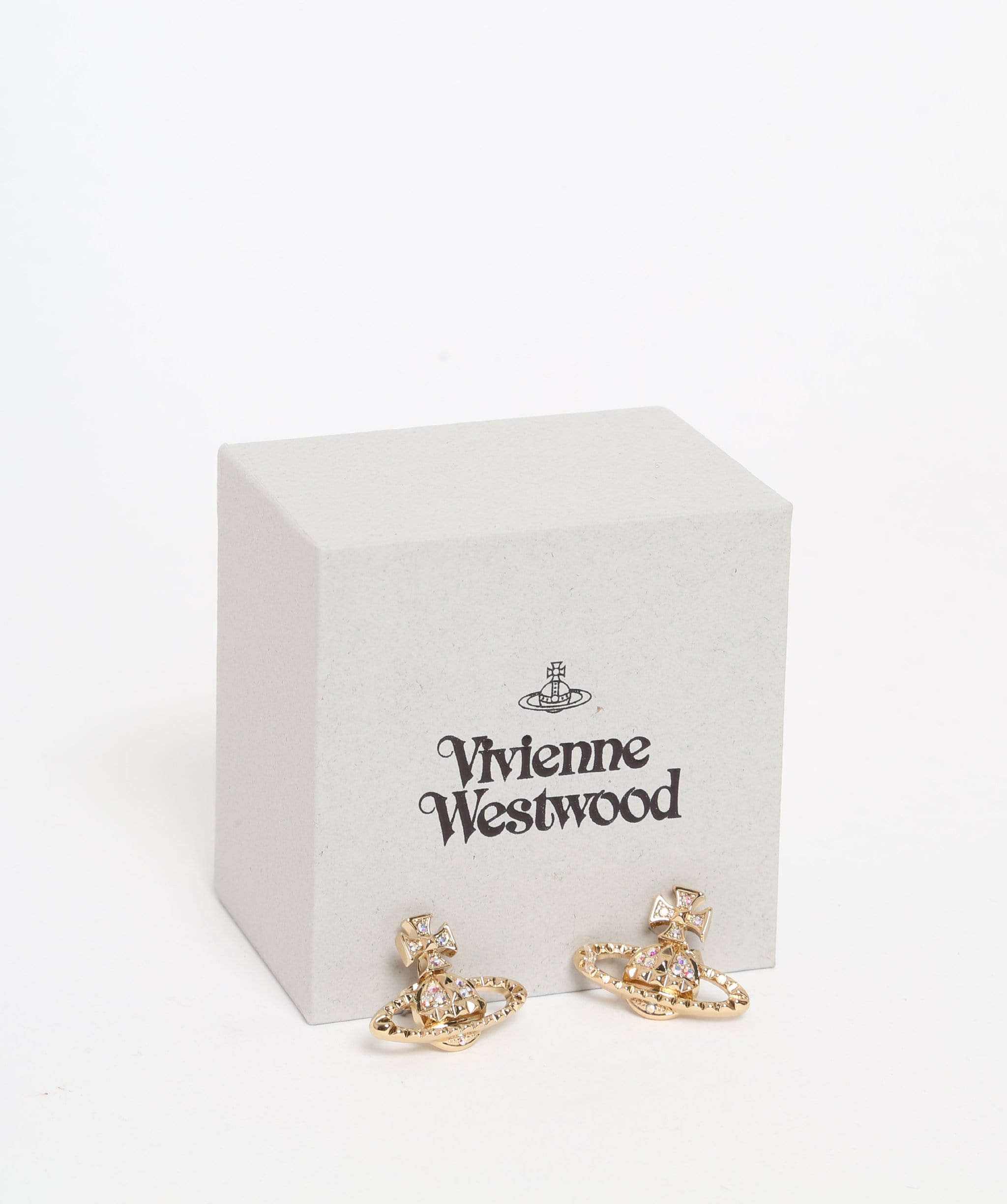 Vivienne Westwood Mayfair Bas Relief Orb Earrings Gold
