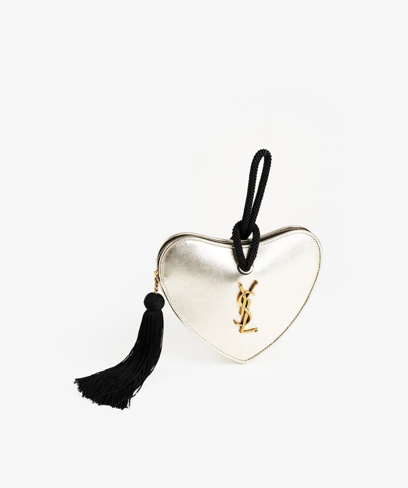 Ysl 2025 heart clutch