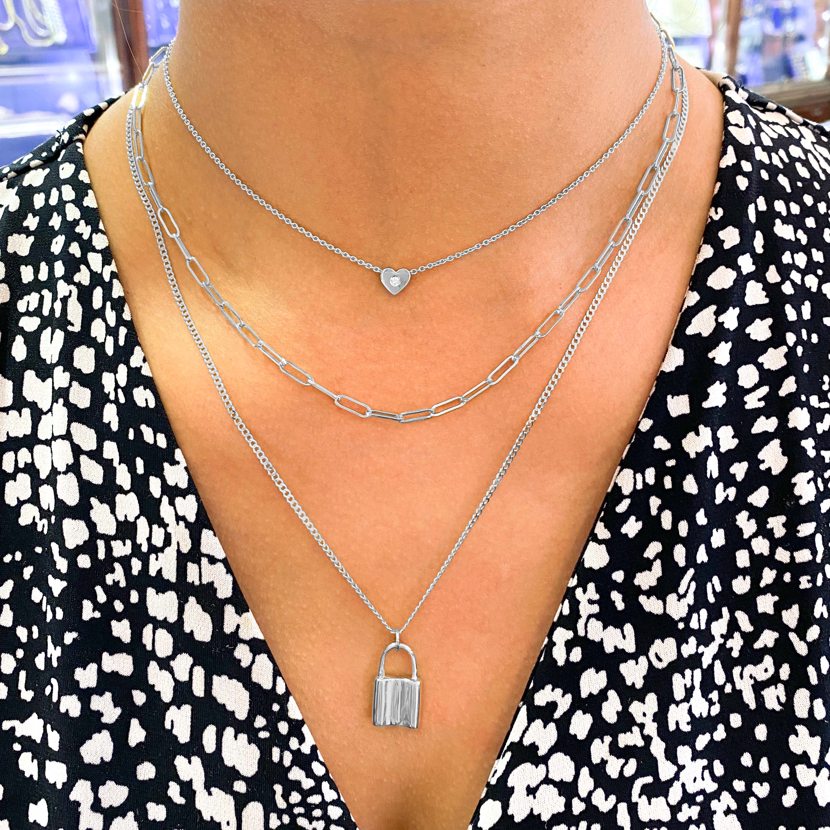 Dainty Miraculous Medal and Crucifix Layered Necklace Sterling Silver –  Little Rabbit Sign Co.