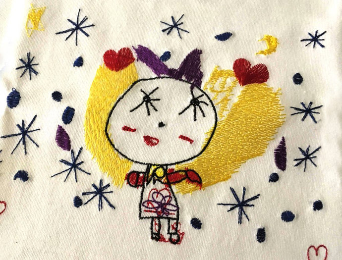 クレヨンパラダイス 子どもの絵をオリジナル刺繍ｔシャツに