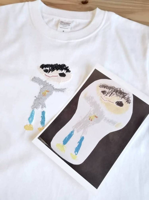 クレヨンパラダイス 子どもの絵をオリジナル刺繍ｔシャツに