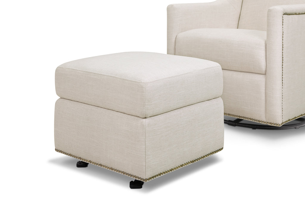 swivel glider with gliding ottoman