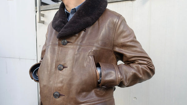 掘り出し物！ONLY ONE ARCHIVE》LEATHER CAR COAT – ナイジェル ...