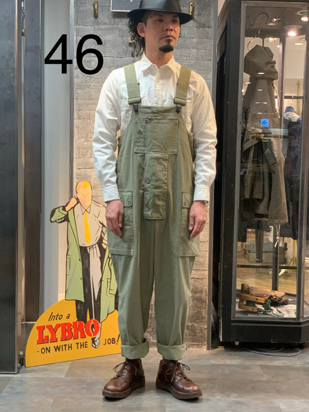 美品 Nigel Cabourn LYBRO NAVAL DUNGAREE 46