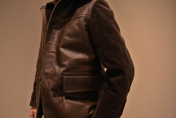 work jacket,horsehide,corduroy,レザージャケット,ワークジャケット,ホースハイド,レザー,ビンテージ