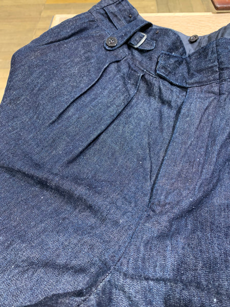 50s BATTLE DRESS PANT-COTTON LINEN DENIM – ナイジェル・ケーボン