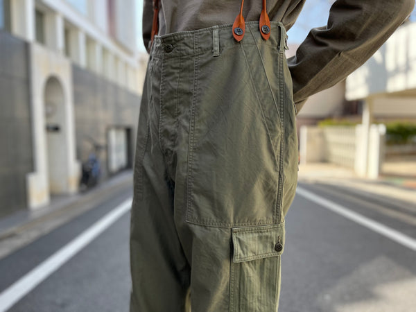 十八番の折衷》40'S FATIGUE PANT MIX - LIGHT MOLESKIN & HERRINGBONE