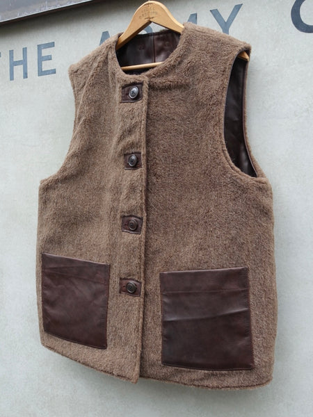 ド迫力》LEATHER JERKIN VEST - REVERSIBLE – ナイジェル・ケーボン ...