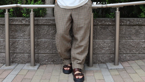 GENTLEMAN PANT - LINEN CHECK – ナイジェル・ケーボン オンライン