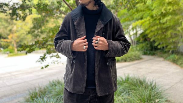 重厚なコーデュロイを》40'S CAR COAT -8WALE CORDUROY VINTAGE FINISH