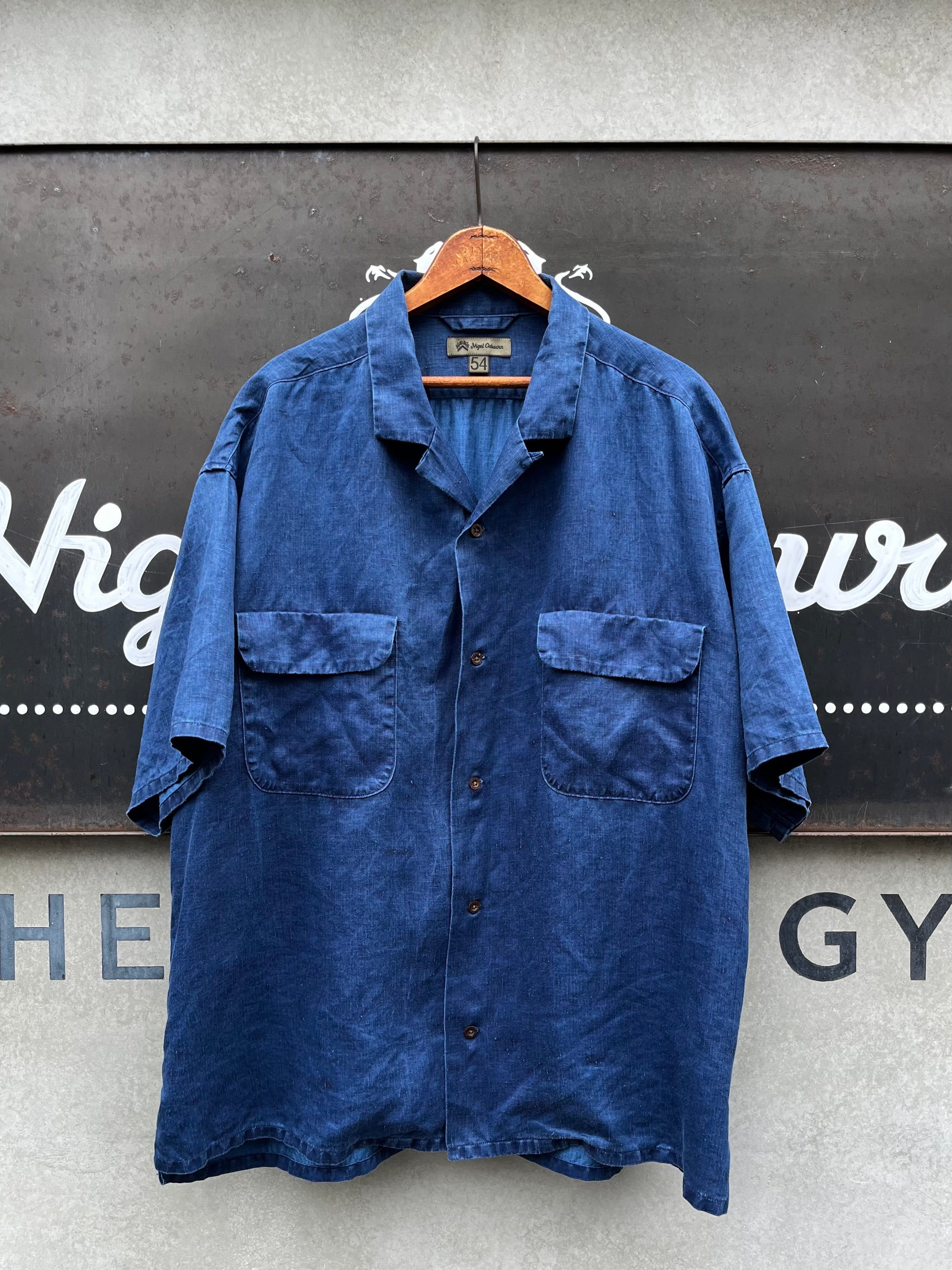 【公式】フジのお歳暮・冬ギフト SHIRT COLLAR OPEN 高円寺店限定で再入荷》 - INDIGO LINEN トップス