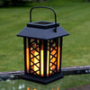 LEH-55154W Solar Power Wall Lamp , Candle Garden LED Light with 0.2W Amorphous Silicon Solar Panel(Black)