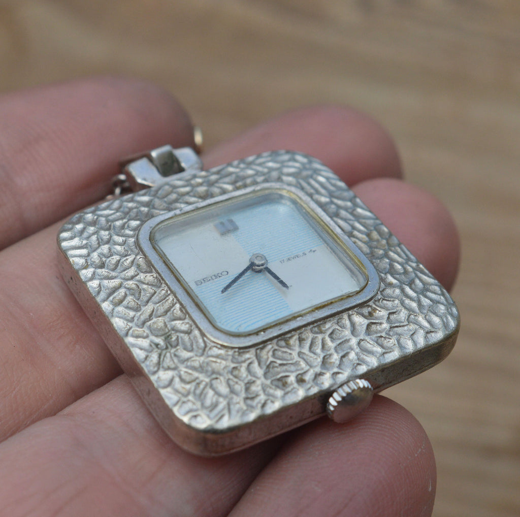 Vintage Seiko Pendant Watch and Sterling Silver Chain, Gifts For Her, –  OlliesOpals