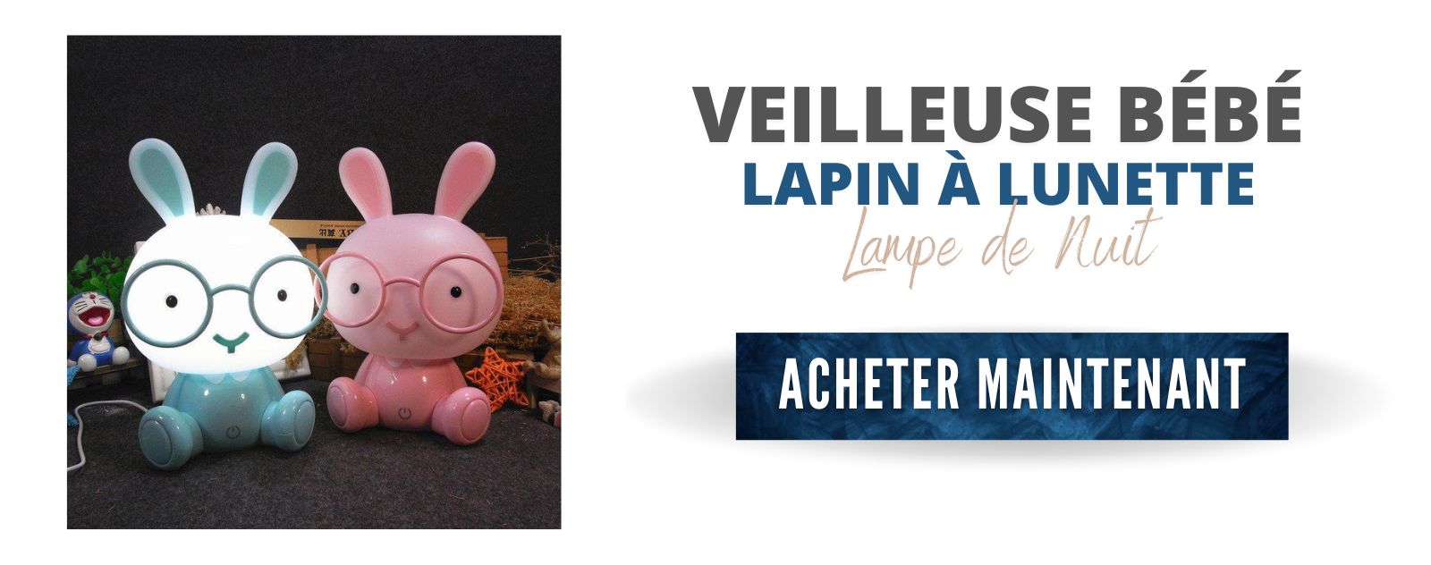 Acheter une veilleuse lapin