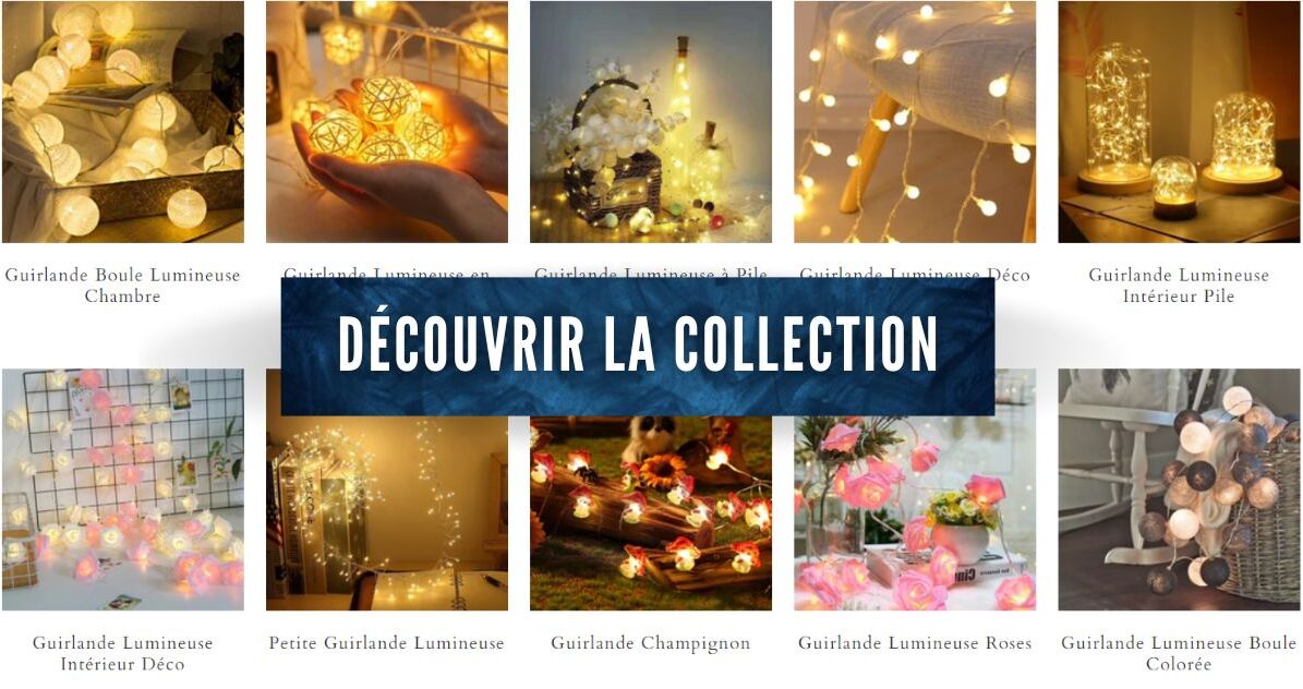 Collection de guirlandes lumineuses