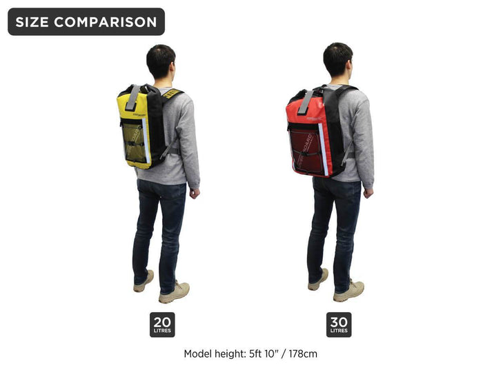 30 litre backpack size