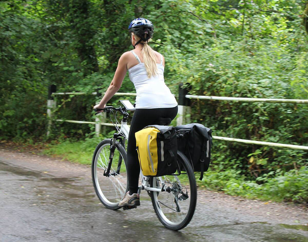 road bike with panniers