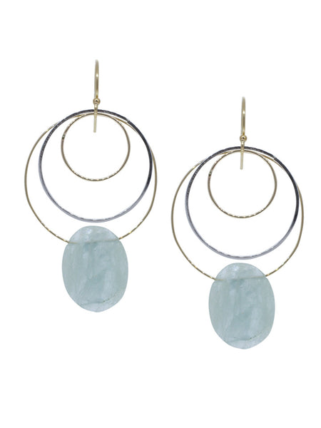 Metal & Stone Earrings | Lulu Designs Jewelry | Handcrafted in Sausalito