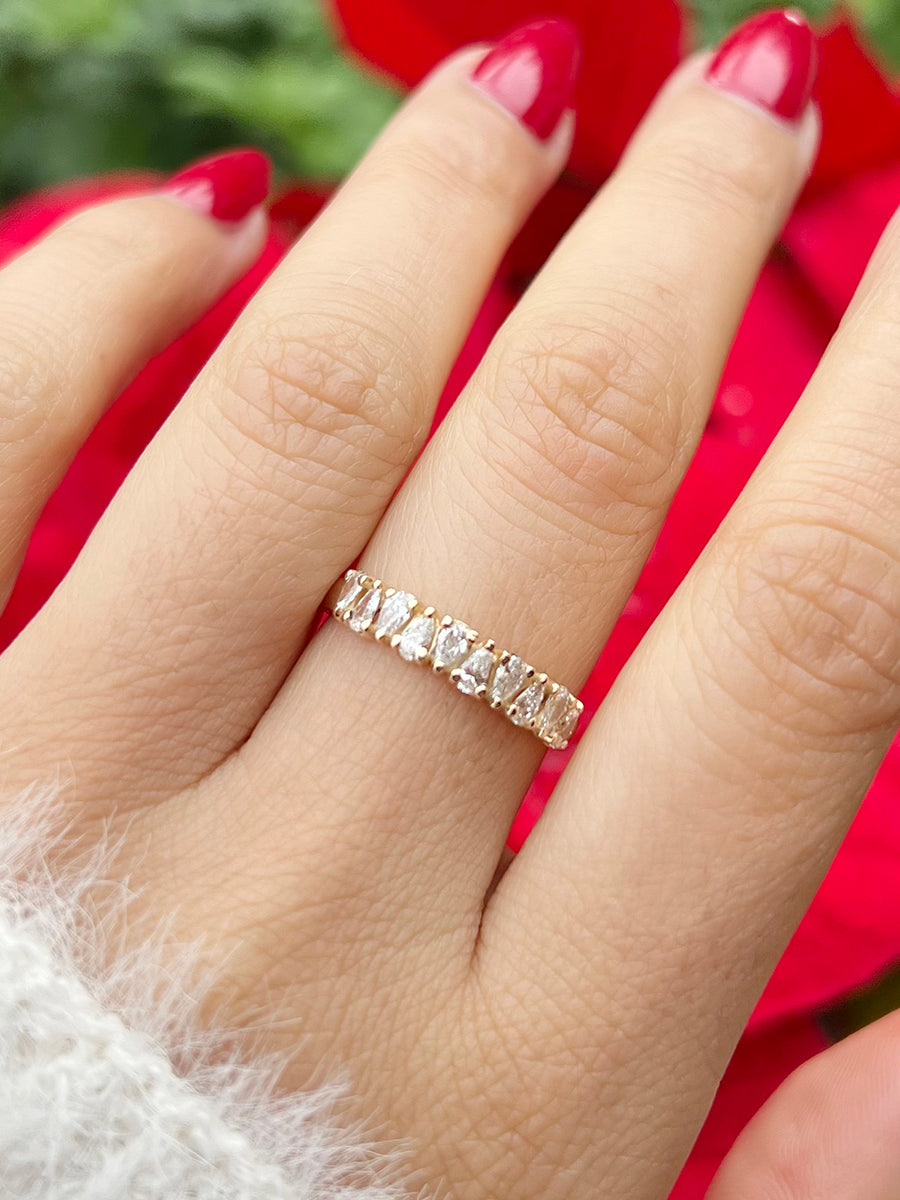 1/2 Carat Channel Set Baguette Shape Diamond Wedding Band Ring in 14K White  Gold (Ring Size 8) (I1-I2 Clarity) - Walmart.com