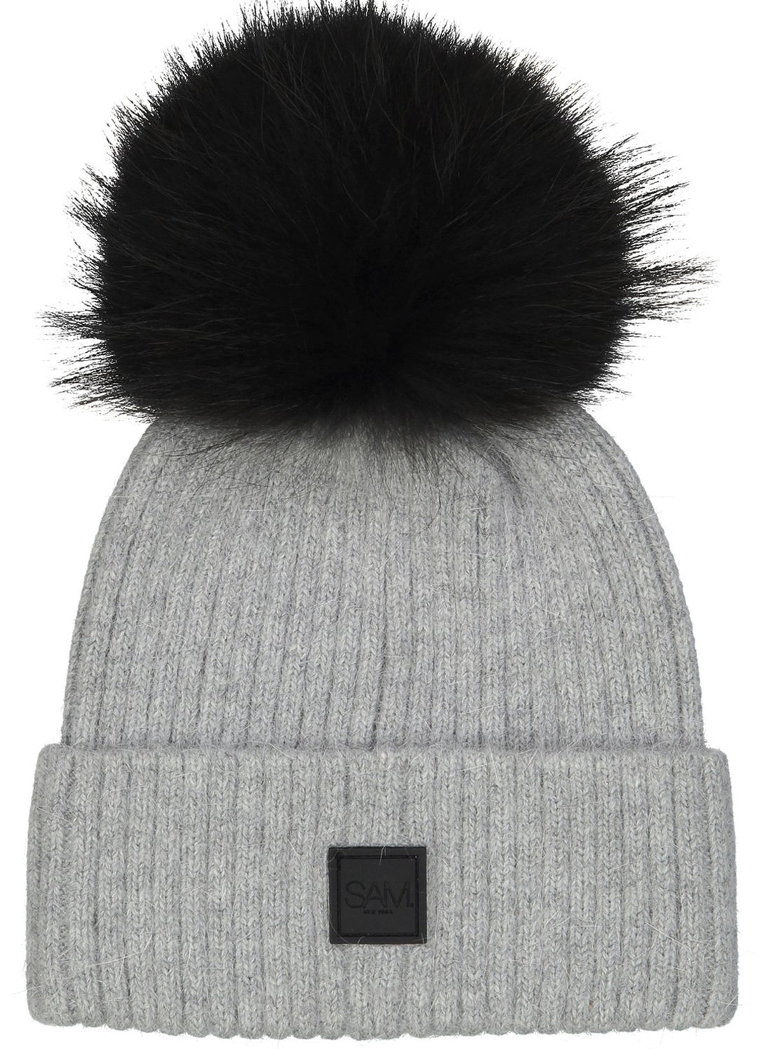 black beanie with fur