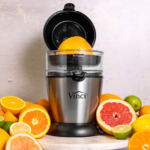 Vinci Hands-Free Citrus Juicer, Electric Stainless Black – Housewares
