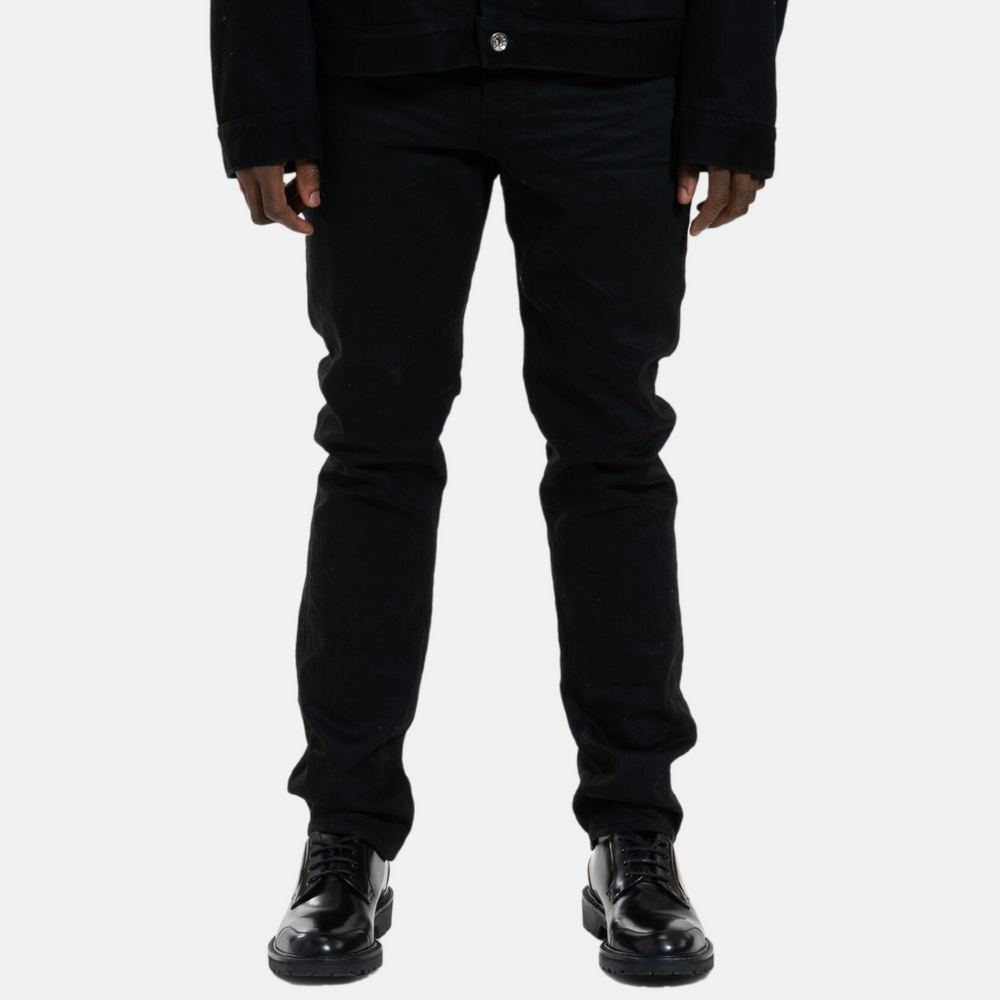 Purple Brand Midnight Coated Black Jeans