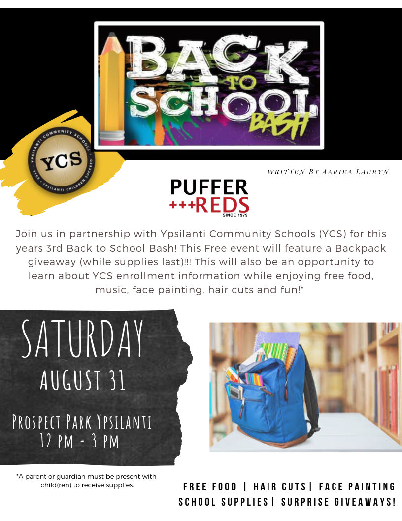 Ypsilanti Community School, Backpack, Back to School, Donation, Charity, Sneakers, Vans, Cult, Kangol, Reebok