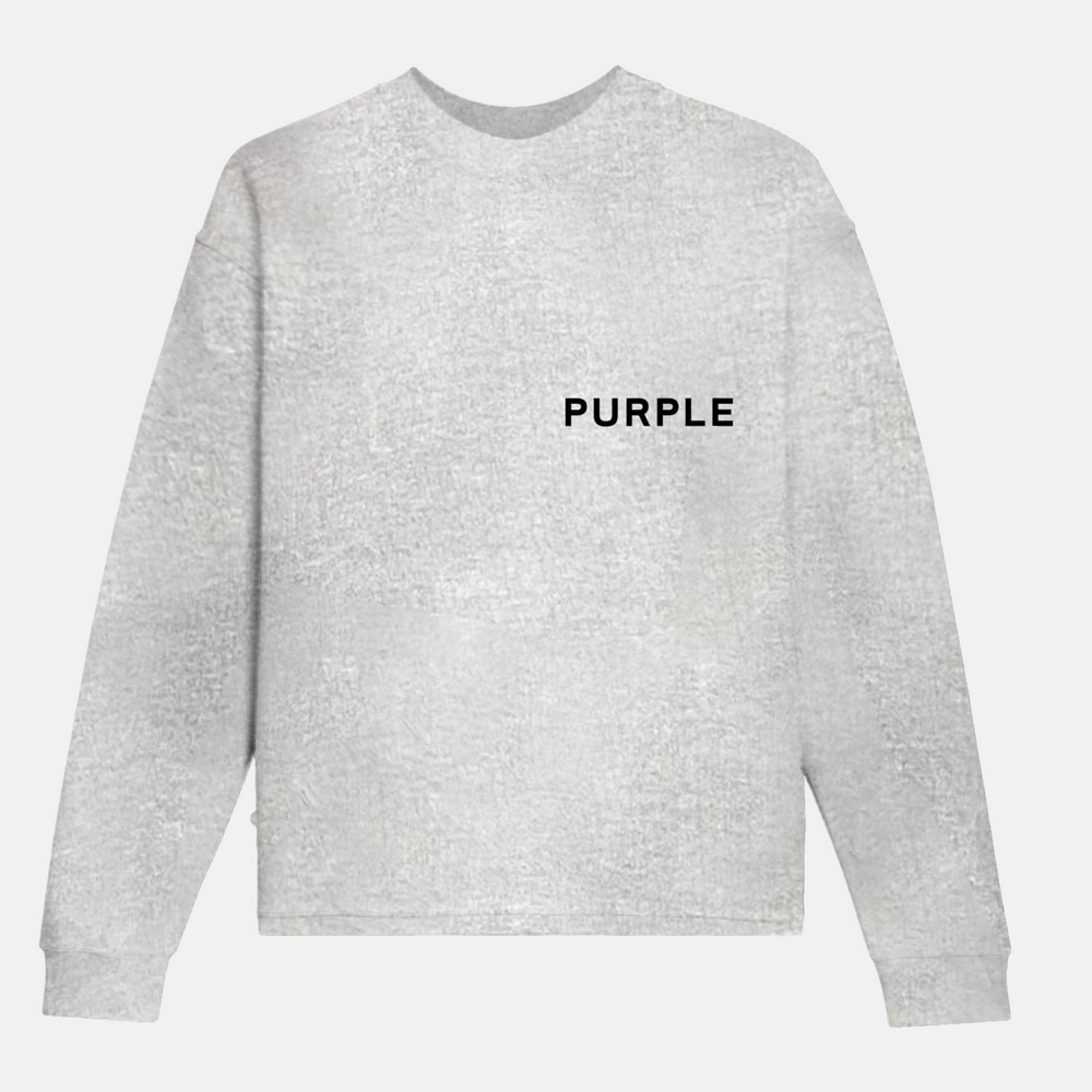 Purple Brand Heather 2002 Reds – Puffer T-Shirt Grey Sleeve Long
