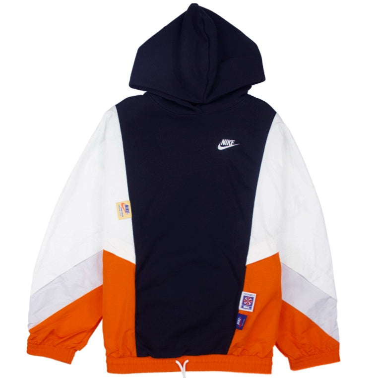 black and orange hoodie nike